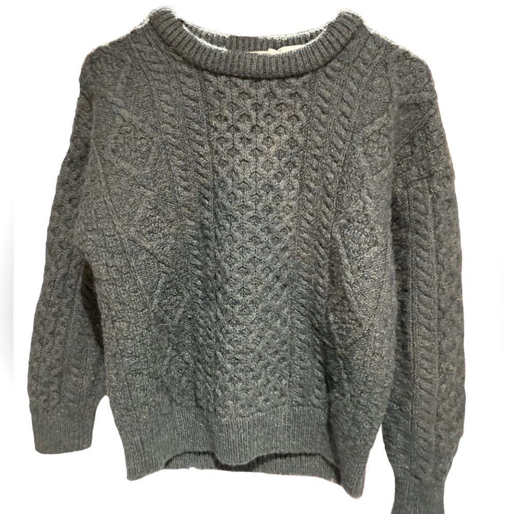 Aran Sweater Market vintage blue/green sweater.